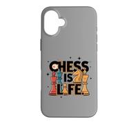 Custodia per iPhone 16 Plus Chess Is Life Master Player Lover Insegnante Esperto Citazione