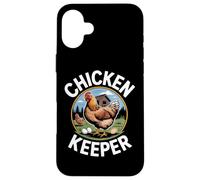 Custodia per iPhone 16 Plus Chicken Keeper Vita Pollaio Uova Fresche