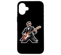 Custodia per iPhone 16 Plus Chitarra Rockin President American Independence Day USA Cool