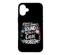 Custodia per iPhone 16 Plus Chloe Personalized Cute Flower Girls Chloe Name