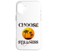 Custodia per iPhone 16 Plus Choose Stillness Meditation Yoga Mindfulness Mental Health