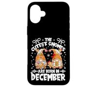 Custodia per iPhone 16 Plus Christmas Gingerbread Birthday Gnomes Xmas Born In December