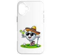 Custodia per iPhone 16 Plus Cinco de Mayo - Palla da golf Sombrero Margarita