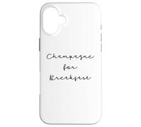 Custodia per iPhone 16 Plus Citation Champagne Humour breakfast Champagne