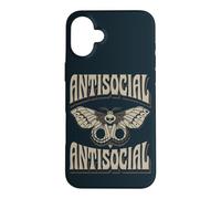 Custodia per iPhone 16 Plus Citazione antisociale della farfalla introverso socialmente selettivo