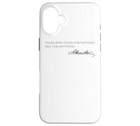 Custodia per iPhone 16 Plus Citazione di Alexander Hamilton - Quelli che stanno per niente