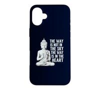 Custodia per iPhone 16 Plus Citazione di Buddha: La via è nel cuore