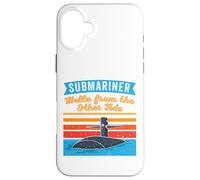 Custodia per iPhone 16 Plus Citazione Submariner Ciao Dall'altra marea U-Boat Submarine