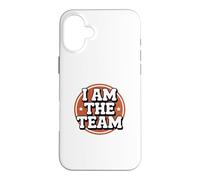 Custodia per iPhone 16 Plus Citazioni divertenti I Am The Team Sarcastic Leadership Solo Hustle