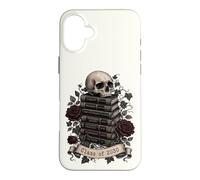 Custodia per iPhone 16 Plus i 2030 Teschio Letteratura Classica Romanzi Amante dei Libri