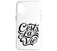 Custodia per iPhone 16 Plus Classico Francese Espressione C'est La Vie