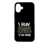 Custodia per iPhone 16 Plus Coder DevOps I Run It On Prod Hacker Skull