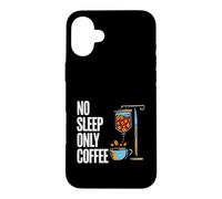 Custodia per iPhone 16 Plus Coffee Addict No Sleep Only Coffee IV Drips