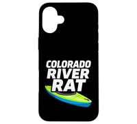Custodia per iPhone 16 Plus Colorado River Rat Kayak Whitewater Rafting