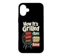 Custodia per iPhone 16 Plus Come è divertente barbecue alla griglia Pitmaster Steak Humor