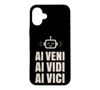 Custodia per iPhone 16 Plus Conquistatore tecnico robot AI Veni Vidi Vici