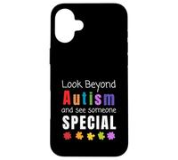 Custodia per iPhone 16 Plus Consapevolezza dell'autismo Le persone autistiche guardano oltre e vedono
