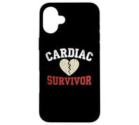 Custodia per iPhone 16 Plus Consapevolezza delle malattie cardiache del guerriero della salute dei sopravvissuti cardiaci