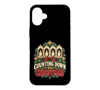 Custodia per iPhone 16 Plus Conto alla rovescia per Natale Avvento Stagione Festività