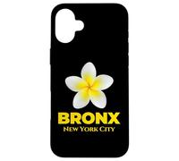Custodia per iPhone 16 Plus Cool Bronx New York City Tropical Yellow Flower Frangipani