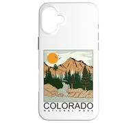 Custodia per iPhone 16 Plus Cool Colorado the Rocky Mountains Illustration Graphic