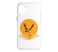 Custodia per iPhone 16 Plus Cool Flying Osprey Birdwatching Regalo Uomini Donne Bambini Giovani