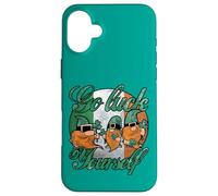 Custodia per iPhone 16 Plus Cool Green Gnomes Go Luck Yourself Shamrock St Patricks Day