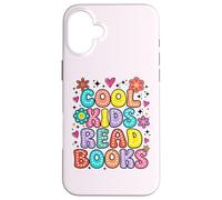 Custodia per iPhone 16 Plus Cool Kids Leggi Libri Insegnante Bookworm Bibliotecario Amante dei libri