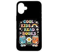 Custodia per iPhone 16 Plus Cool Kids Leggi Libri Insegnante Bookworm Bibliotecario Amante dei libri