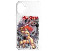 Custodia per iPhone 16 Plus Copertina a fumetti Red Sonja Jim Lee She-Devil Sword Queen Warrior