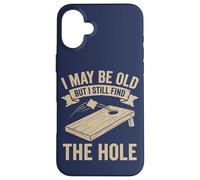 Custodia per iPhone 16 Plus Cornhole Dad Funny Posso essere vecchio ma trovo ancora il buco