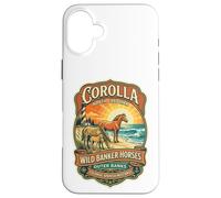 Custodia per iPhone 16 Plus Corolla Wild Banker Horses North Carolina Outer Banks