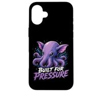 Custodia per iPhone 16 Plus Costruito per la pressione Dumbo Octopus Deep Sea Graphic