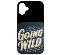 Custodia per iPhone 16 Plus Costume da emblema selvaggio che va bene