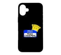 Custodia per iPhone 16 Plus costume di Halloween facile My Name Is PRINCE CHARMING Corona