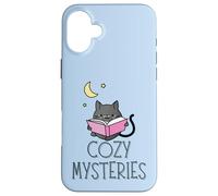 Custodia per iPhone 16 Plus Cozy Mysteries Paw-fect per i lettori Space Cozy e Night Owl