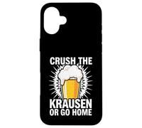 Custodia per iPhone 16 Plus Craft Beer Homebrewer Crush The Krausen Or Go Home