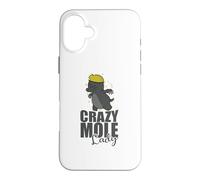 Custodia per iPhone 16 Plus Crazy Mole Lady Animal Tumulo