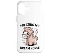 Custodia per iPhone 16 Plus Creating My Dream Horse Kawaii - Pony pastello
