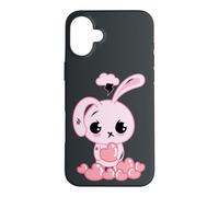 Custodia per iPhone 16 Plus Creepy Carino Pastello Goth Bunny Menhera Estetica Kawaii