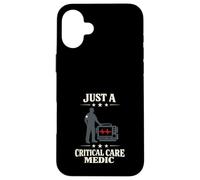 Custodia per iPhone 16 Plus Critical Care Paramedic Advanced EMT ALS Identità