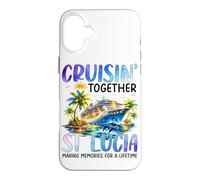 Custodia per iPhone 16 Plus Crociera Insieme St Lucia Nave Dolphin Vacanza