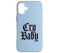 Custodia per iPhone 16 Plus Cry Baby, design inglese antico
