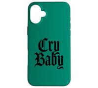 Custodia per iPhone 16 Plus Cry Baby, design inglese antico
