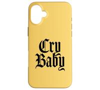 Custodia per iPhone 16 Plus Cry Baby, design inglese antico
