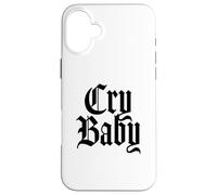 Custodia per iPhone 16 Plus Cry Baby, design inglese antico
