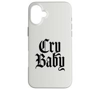 Custodia per iPhone 16 Plus Cry Baby, design inglese antico