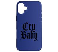 Custodia per iPhone 16 Plus Cry Baby, design inglese antico