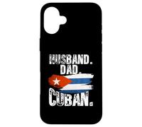 Custodia per iPhone 16 Plus Cuba Flag Pride DNA Cuban Husband Dad Love Proud Fathers Day