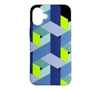 Custodia per iPhone 16 Plus cubo matematica 3D magia nerd illusione
